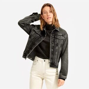 Everlane The Women’s Denim Jacket Black Size Small